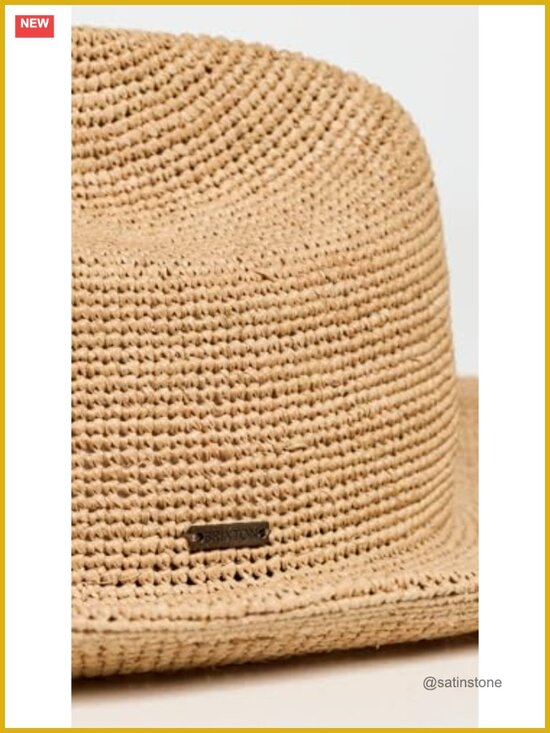Woven Straw Packable Cowboy Hat with UPF 20